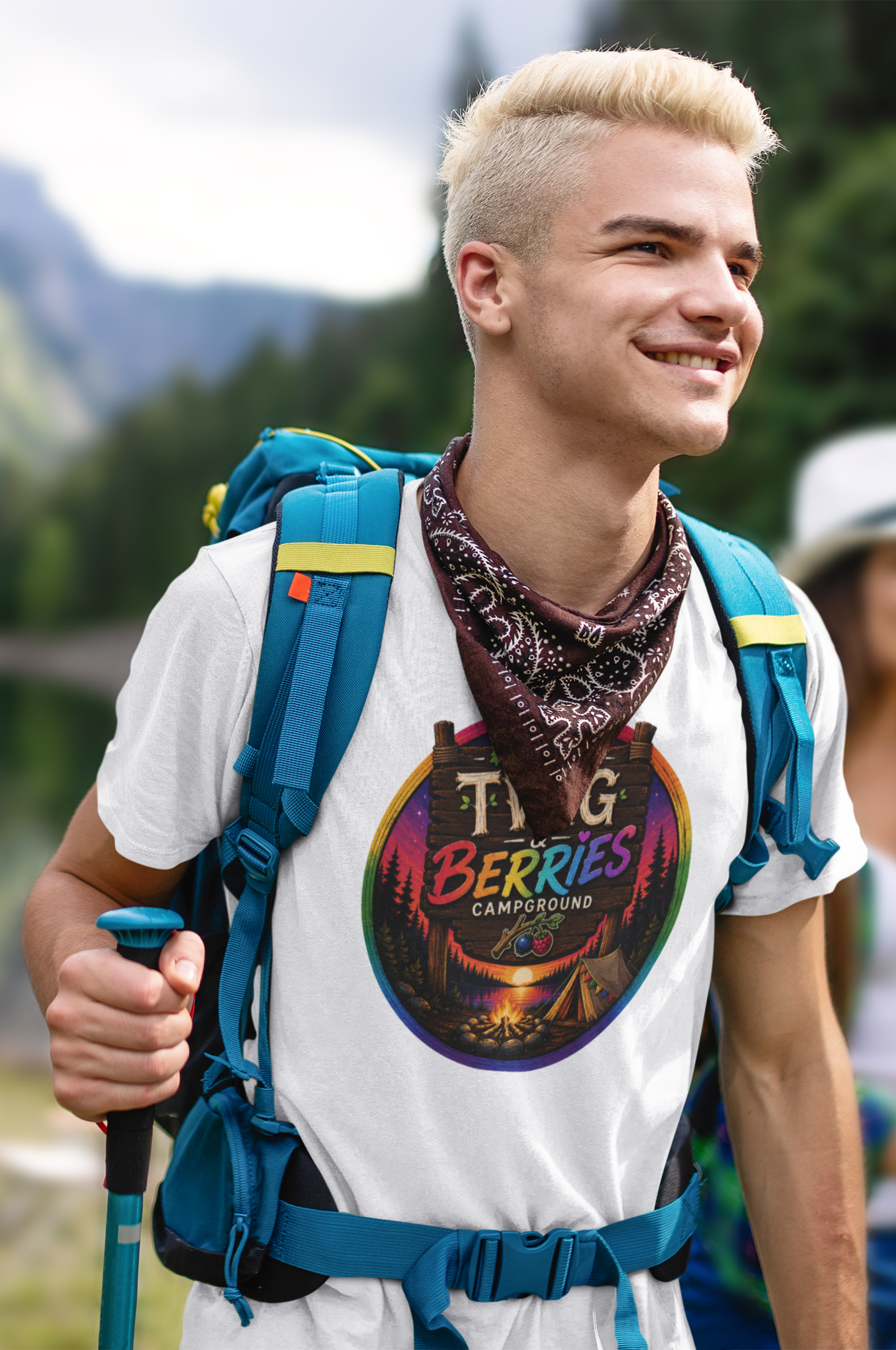Twig & Berries Campground Graphic Tee - Pitch your Tent here - Pride Majic