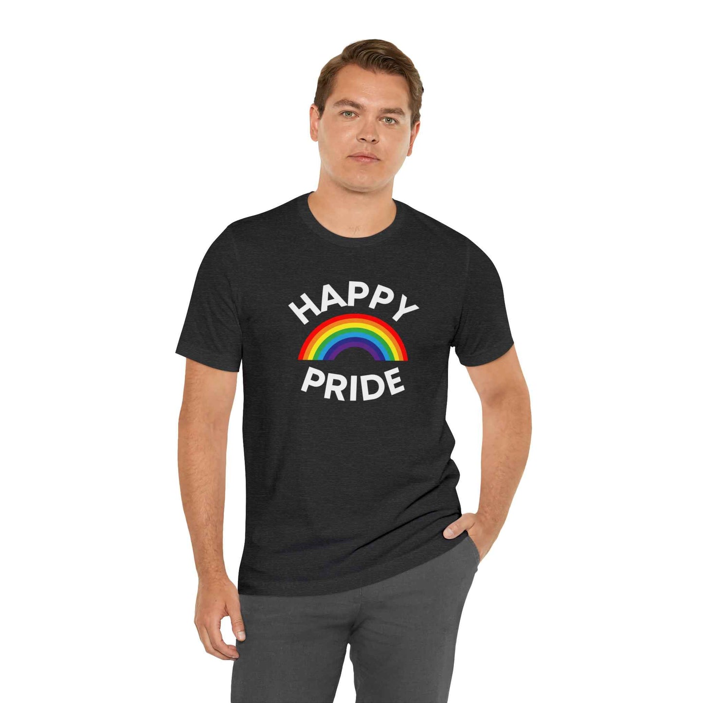 Happy Pride Rainbow Tee | Celebrate Love and Diversity with Pride Majic - Pride Majic