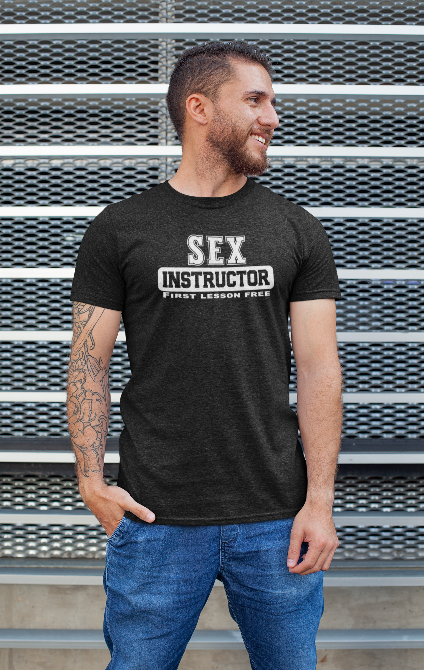Sex Instructor – First Lesson Free Tee – Flirty, Bold & Unapologetic