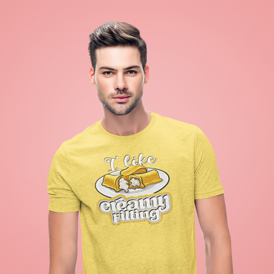 I Like a Cream Filling T-Shirt – Sweet, Flirty, and Full of Pride 💛🍰😏