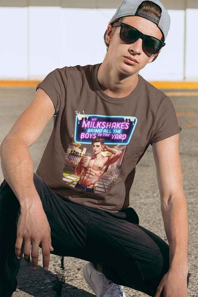 My Milkshakes Bring All the Boys to the Yard Tee – Sweet and Playful - Pride Majic