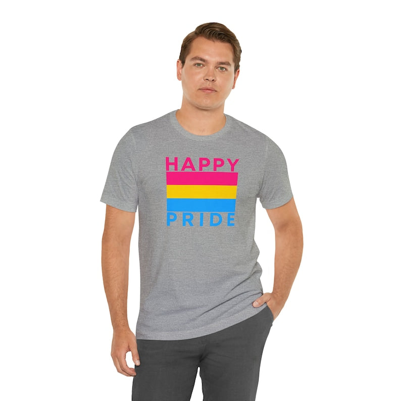 Pansexual Flag Happy Pride – Tee & Tank