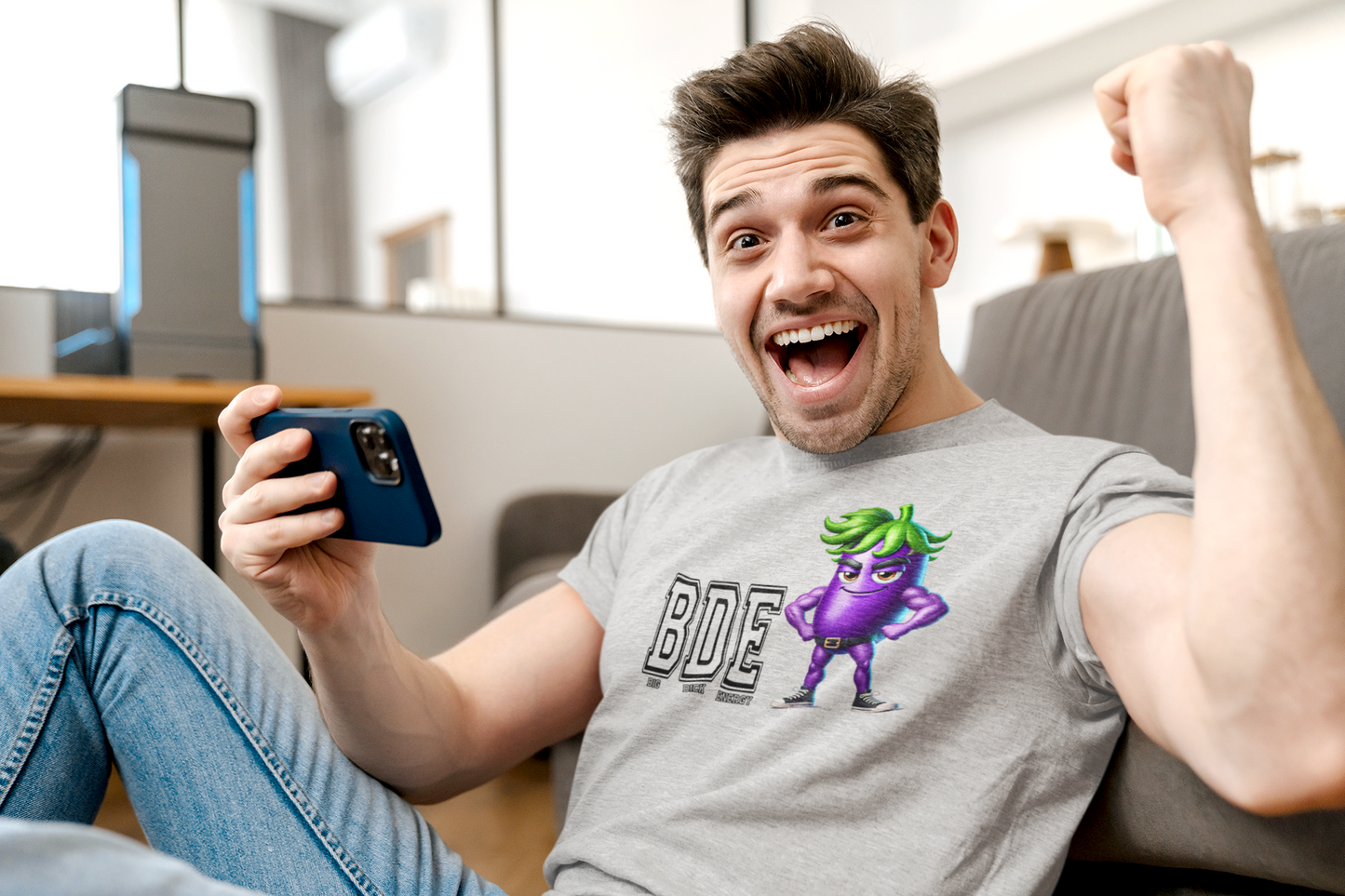 BDE Eggplant T-Shirt – Serve Confidence with a Side of Sass - Pride Majic