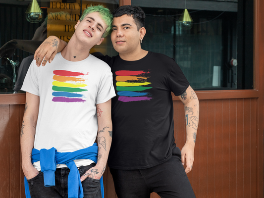 Rainbow Paint Swatch Tee | PrideMajic.com