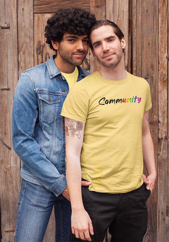 Community rainbow unity Graffiti Tee – Celebrate Unity & Pride