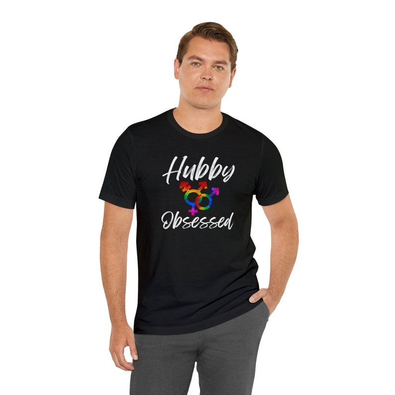 Non-binary Hubby Obsessed T-Shirt, Husband Shirt, Shirts for Pride, Queer, Pride, gay, Gay Pride, LGBTQ, Pride Month, nonbinary marriage