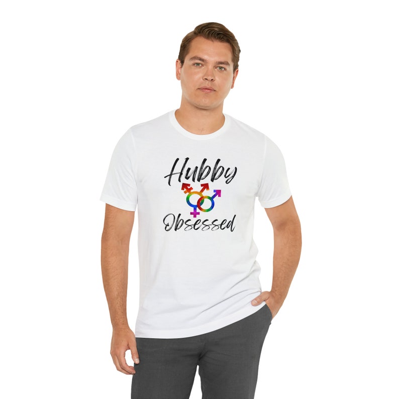 Non-binary Hubby Obsessed T-Shirt, Husband Shirt, Shirts for Pride, Queer, Pride, gay, Gay Pride, LGBTQ, Pride Month, nonbinary marriage