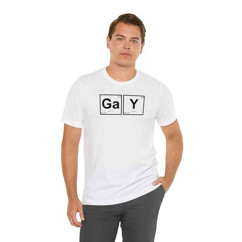 Gay Periodic Table T-Shirt for Pride Month - LGBTQ Chemistry Shirt - Pride Majic