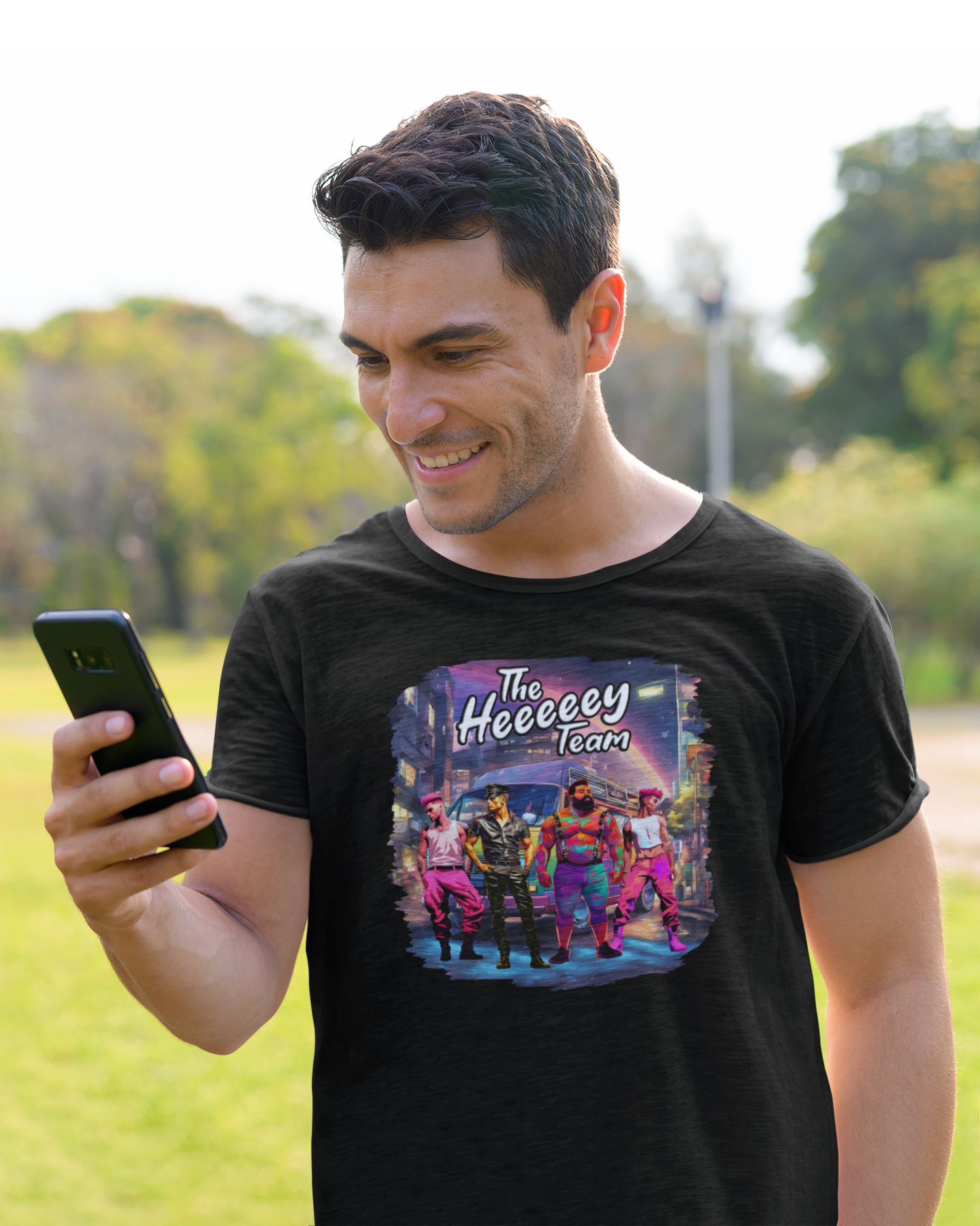 The Heeey Team T-Shirt β Nostalgia Meets LGBTQ+ Power! πͺπ³οΈβπ