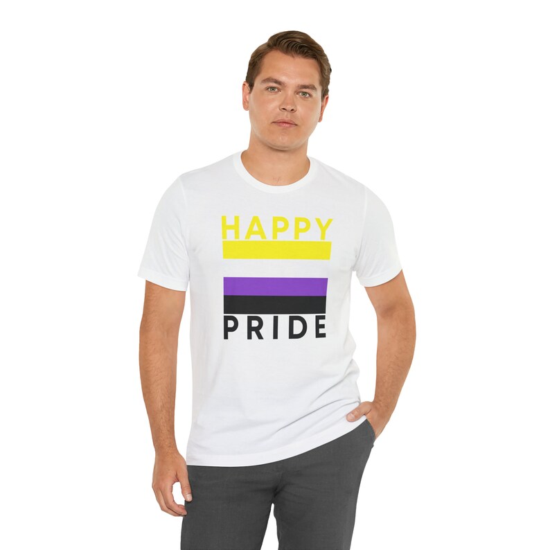 Non-Binary Flag Happy Pride – Tee & Tank