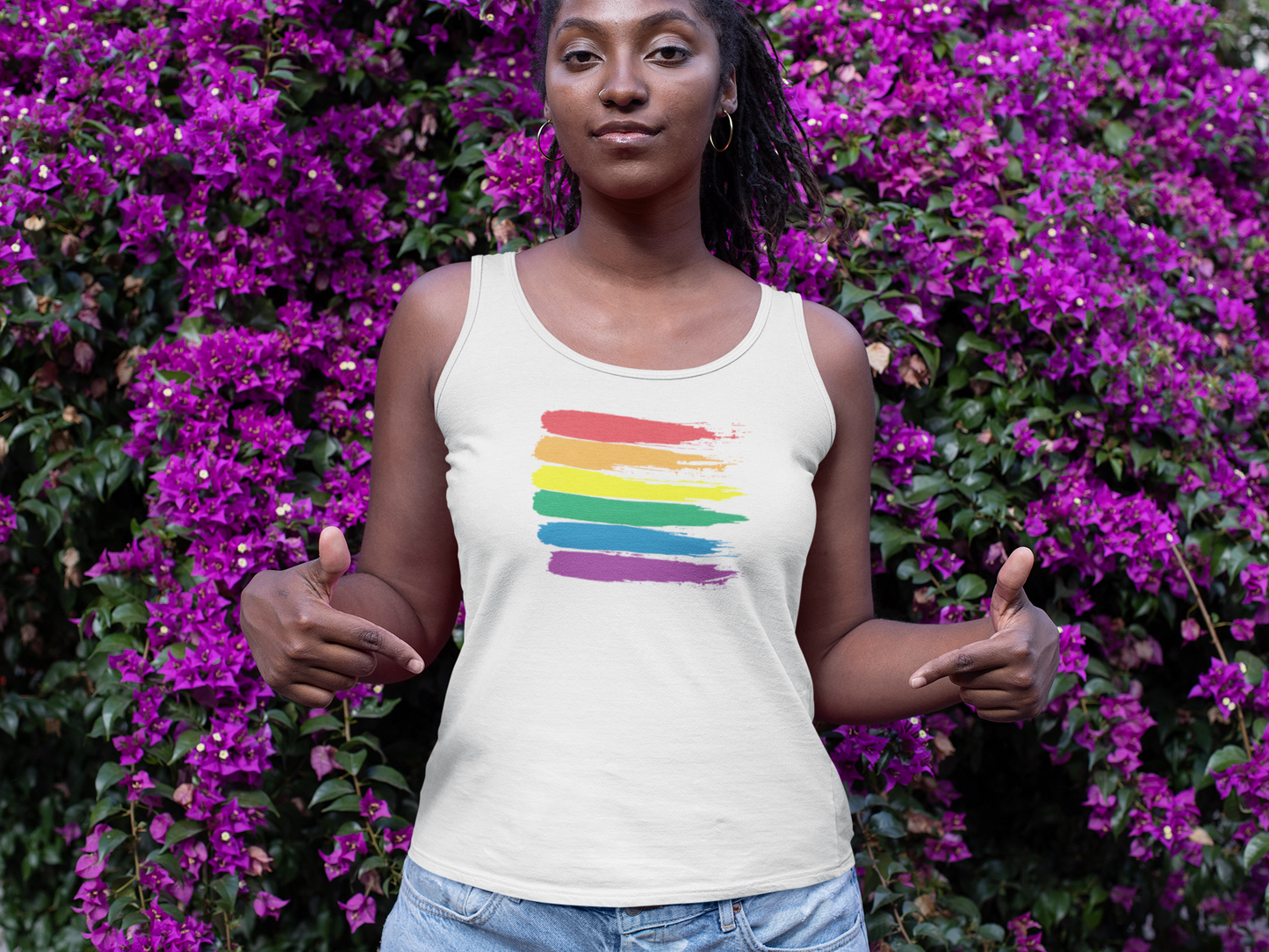 Rainbow Paint Swatch Tee | PrideMajic.com