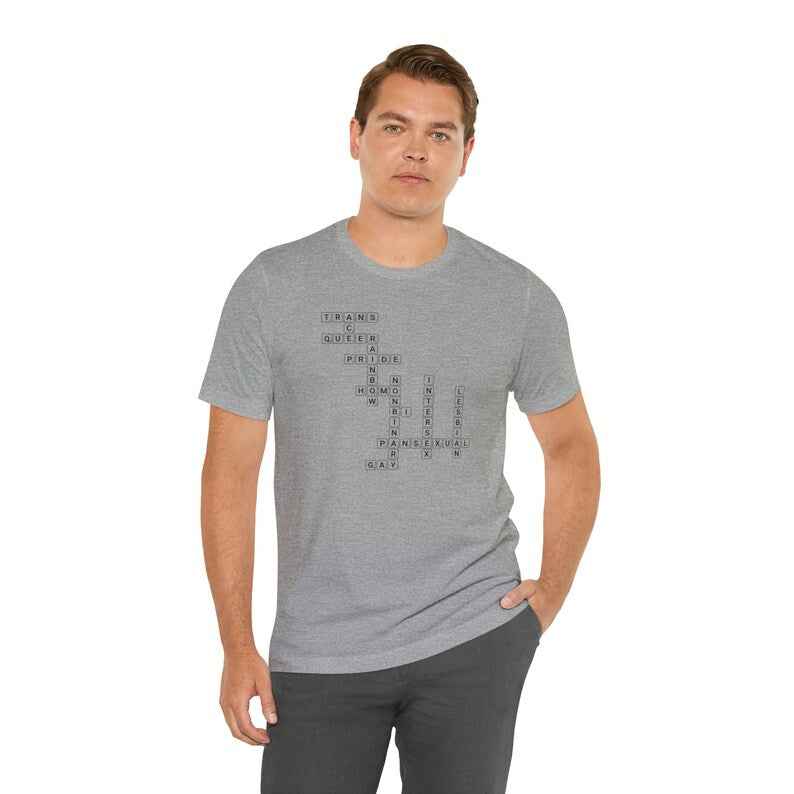 LGBTQIA Scrabble Gaymer Pride TShirt - Celebrate Your Identity with Style - Pride Majic
