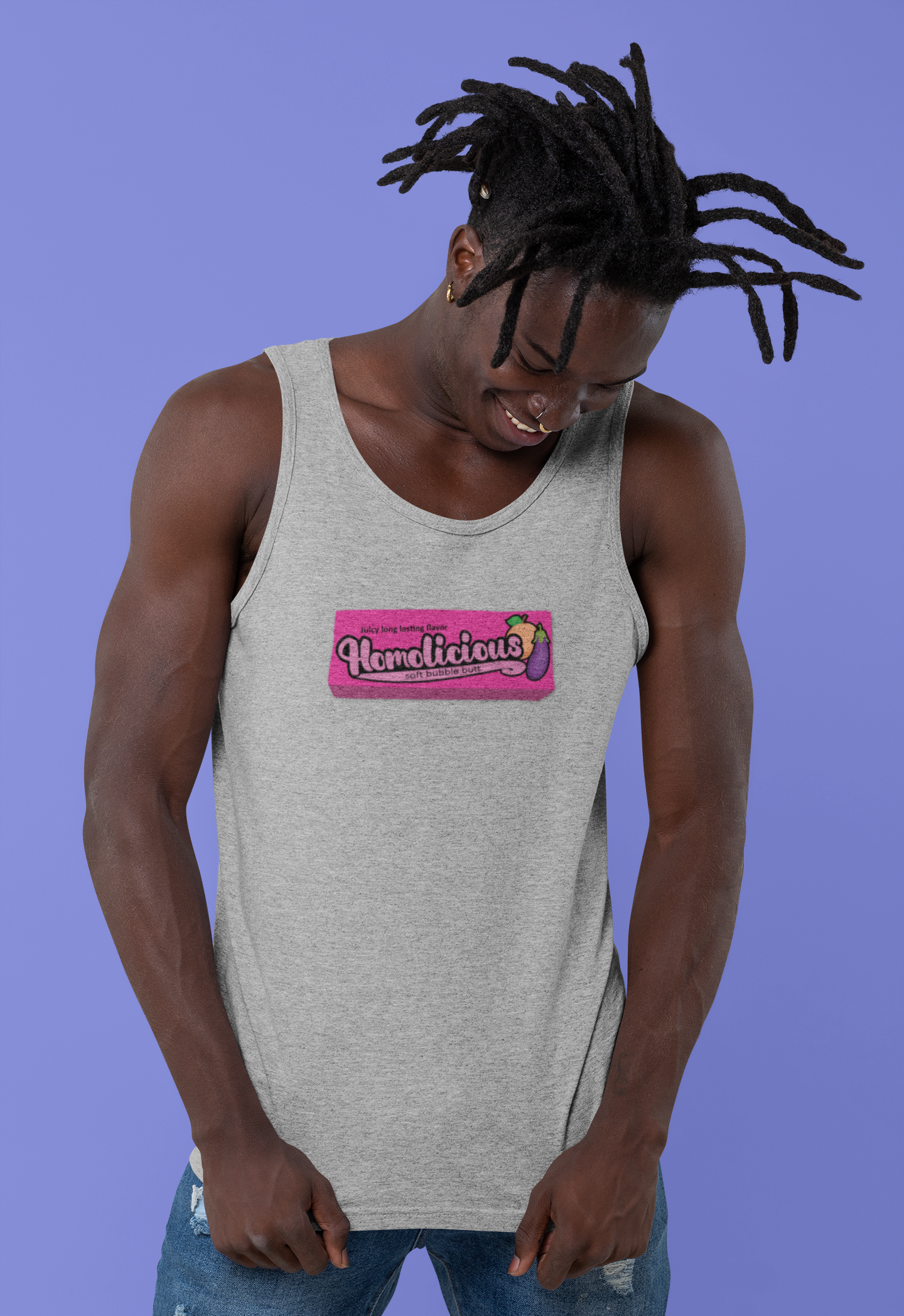 Homolicious Neon Blue T-Shirt – Bubblicious-Inspired Pride Tee