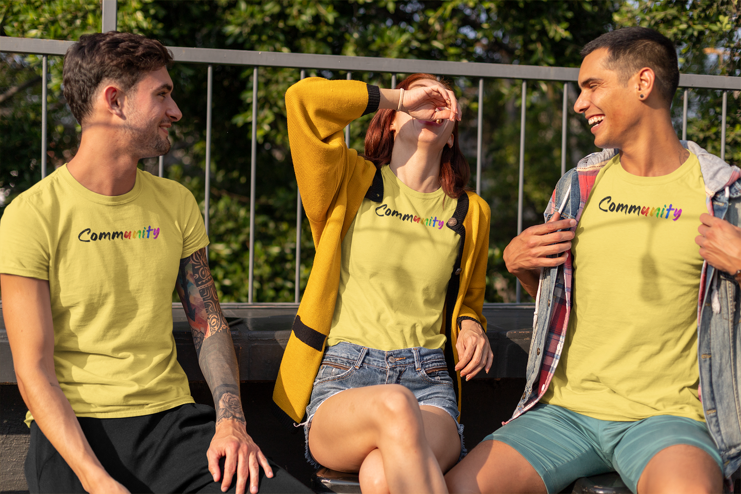 Community rainbow unity Graffiti Tee – Celebrate Unity & Pride