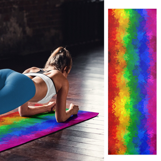 Rainbow Gradient Yoga Mat – Balance, Color, and Pride | PrideMajic.com