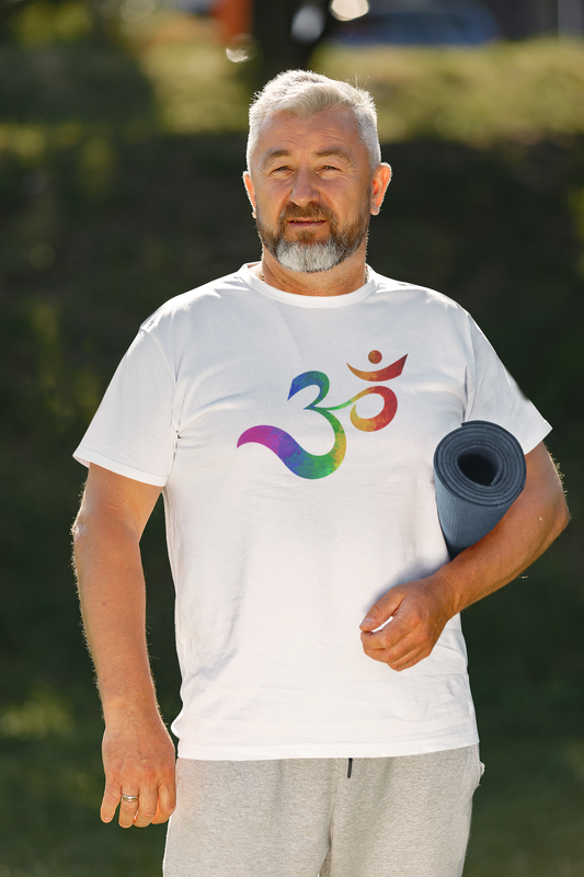 Rainbow OHM Wellness Pride Tee – Find Your Zen & Show Your Pride