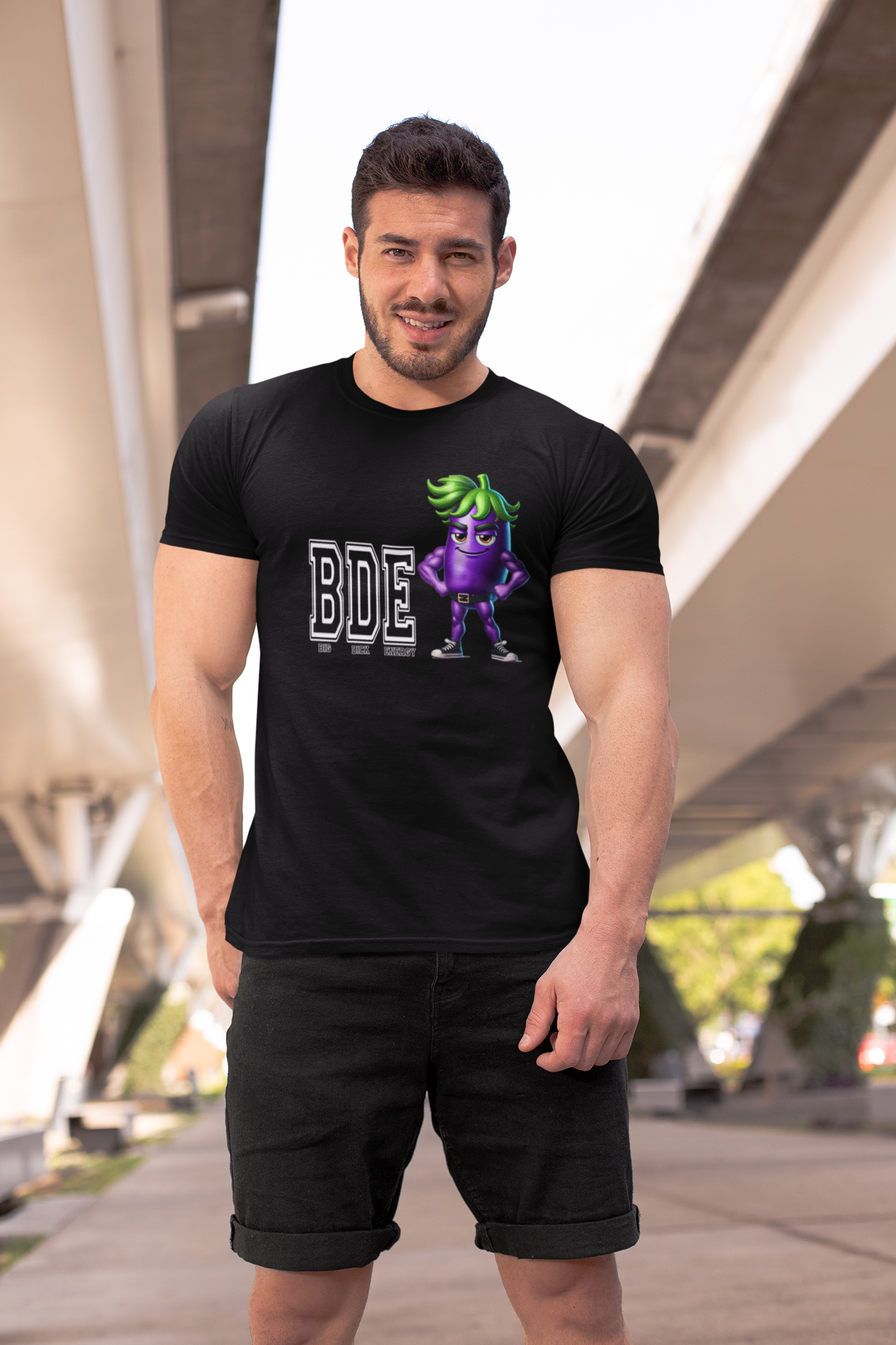 B.D.E. Eggplant T-Shirt β Confidence Served with Sass πππ