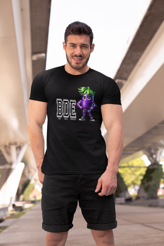 B.D.E. Eggplant T-Shirt – Confidence Served with Sass 🍆😎🌈