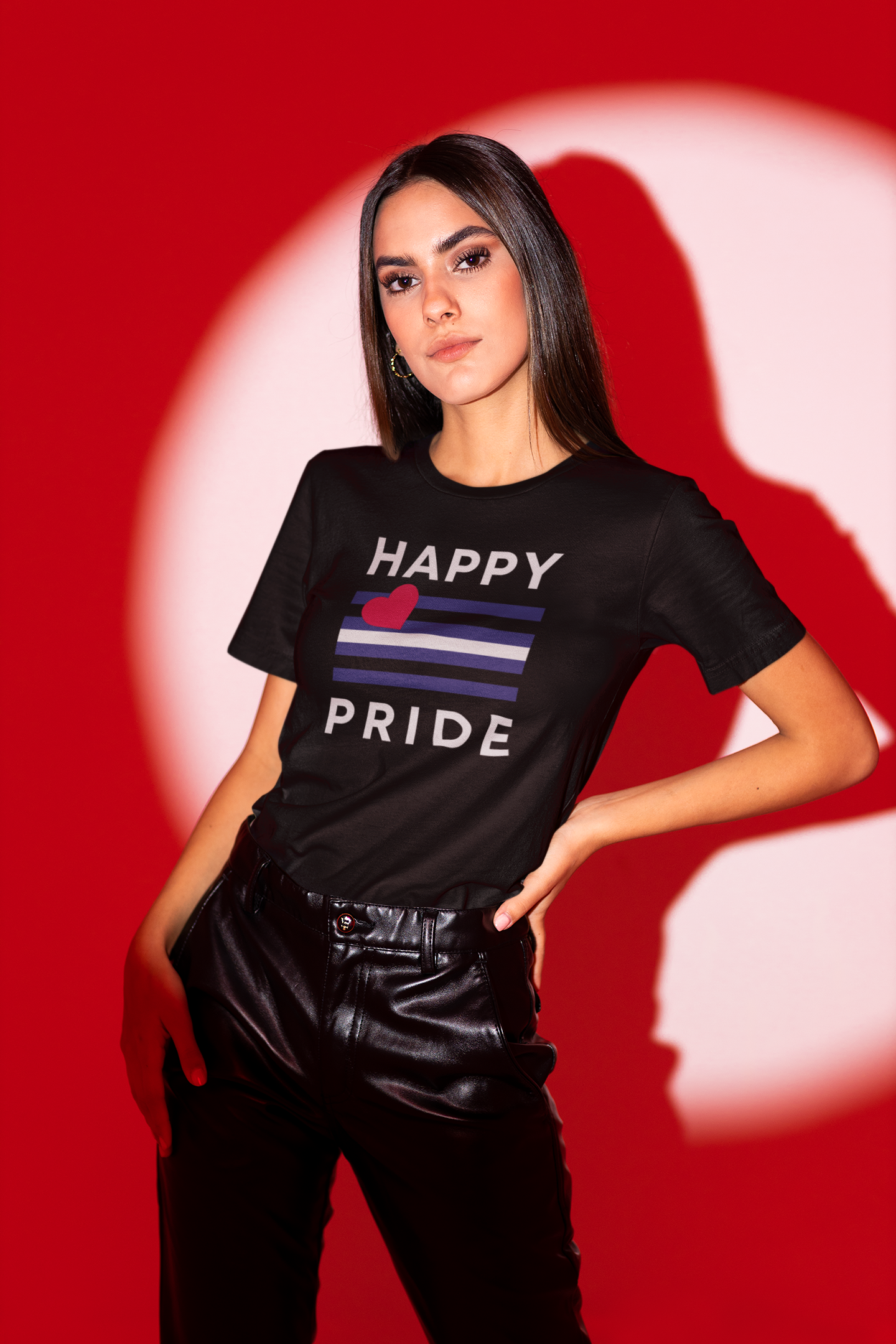 Leather Pride Flag Happy Pride – Tee & Tank