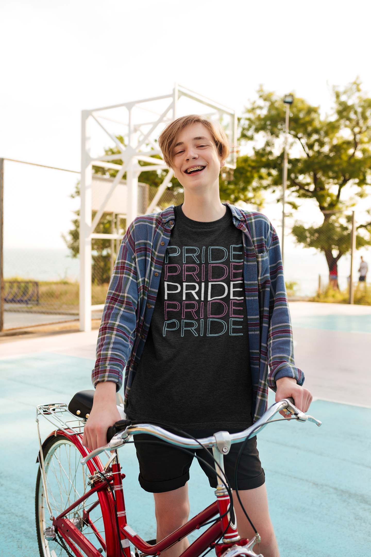 Trans Pride Neon T-Shirt - Celebrate Your Colors with Every Wear - Pride Majic