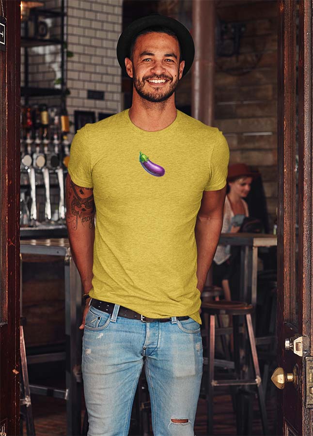 Eggplant Emoji T-Shirt – Bold, Confident, and Unapologetically You