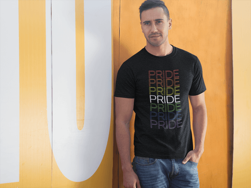 Rainbow Pride Neon T-Shirt – Light Up Your Pride