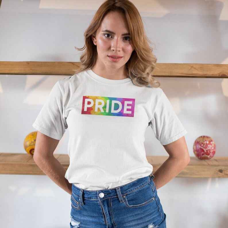 Rainbow Block Pride Tee – Bold, Bright, Unapologetic - Pride Majic