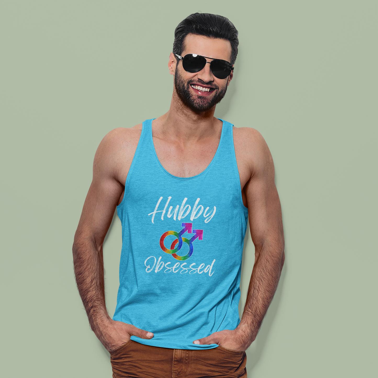 Hubby Obsessed Gay T-Shirt, Husband Shirt, Queer, Pride, Gay Pride, Gay, Husband, LGBTQ, Pride Month, gay marriage, Shirts for Pride, Hubby