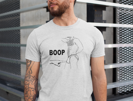 BOOP Jock Strap Tee – Bold, Playful, Unapologetic LGBTQ Pride Tshirt