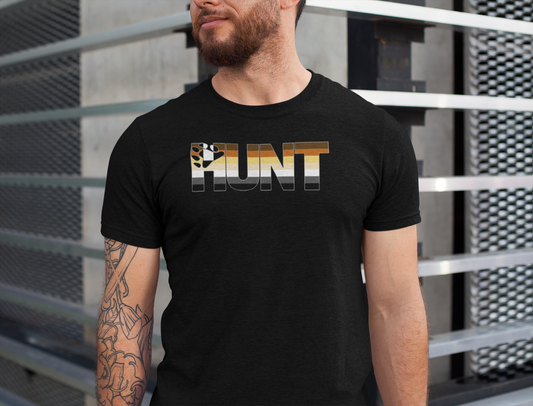 Bear Hunt Brotherhood Pride T-shirt - Celebrate Bear Pride with Queer LGBTQ Apparel