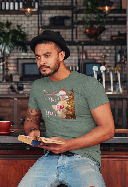 Naughty or Nice Tee, naughty nice christmas, naughty gift