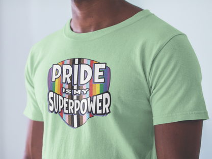 Pride is My Superpower Tee – Wear Your Strength, Lead with Love 🛡️🌈