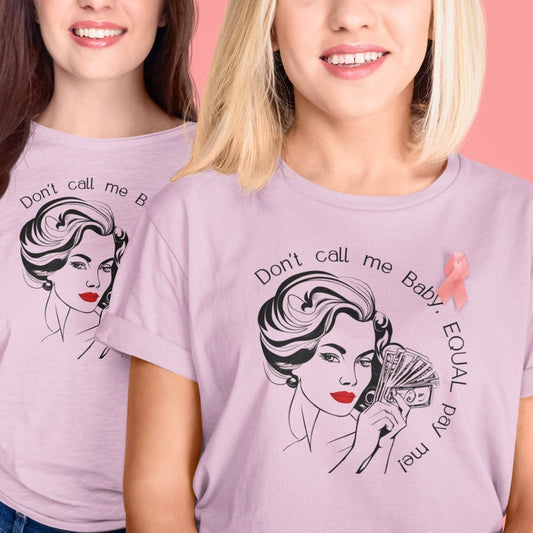 Equal Pay Shirt, Woman's Rights, Respect woman, Pink Shirt, 40s shirt, Retro tee, Retro shirt, retro womans rights, equal pay