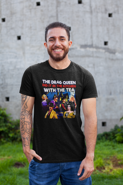 The Drag Queen Did It T-Shirt – A Fierce & Funny Mystery! 💄🔎☕