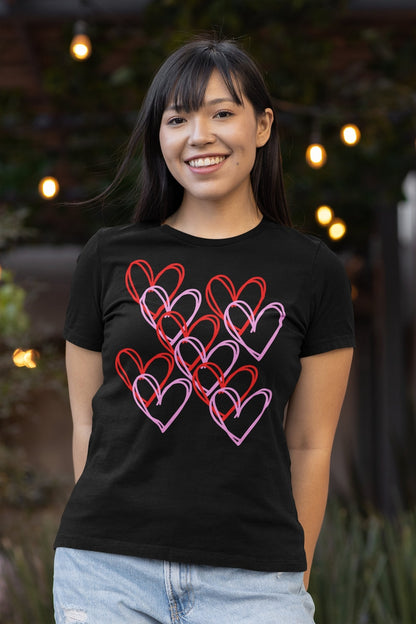 Dancing Hearts Valentine's Day T-shirt, Heart Tee, Love, Valentines, valentin, custom shirt, lovely heart shirt, love is love, dance