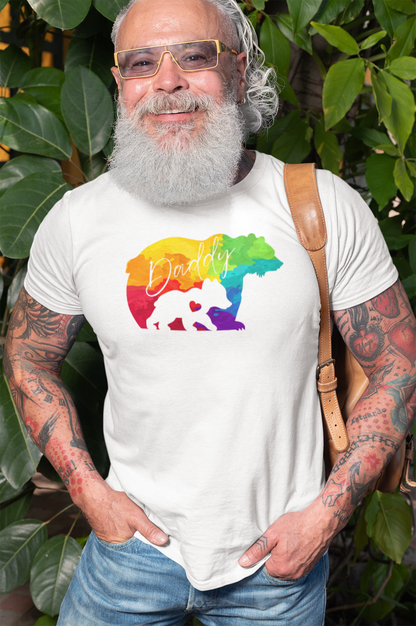 Daddy Bear Pride rainbow shirt Tee tank – Love, Strength & Nurture