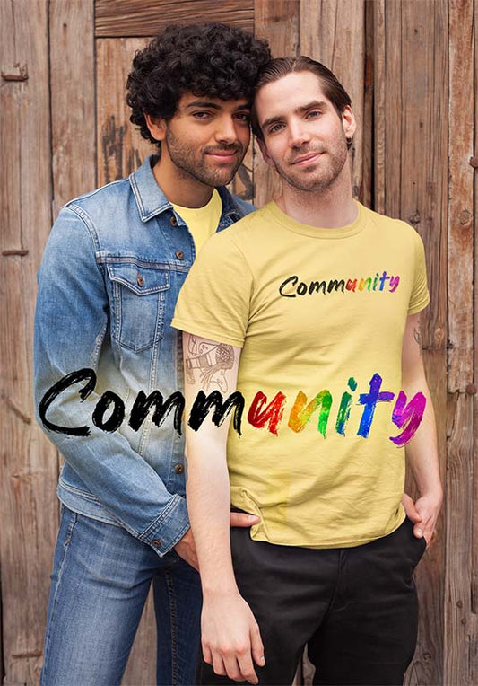 Community rainbow unity Graffiti Tee – Celebrate Unity & Pride