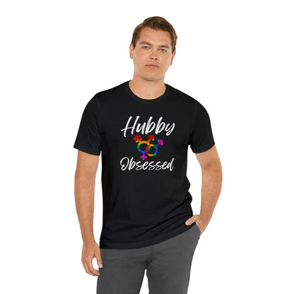 Non-binary Hubby Obsessed T-Shirt, Husband Shirt, Shirts for Pride, Queer, Pride, gay, Gay Pride, LGBTQ, Pride Month, nonbinary marriage