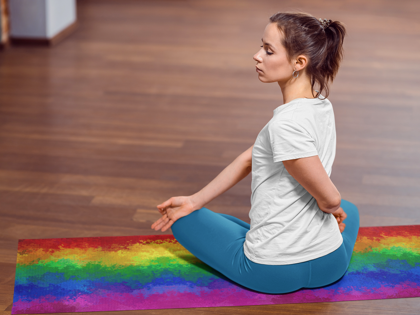 Rainbow Gradient Yoga Mat – Balance, Color, and Pride | PrideMajic.com