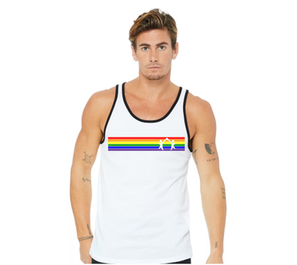 Rainbow Stripe Logo Tee – Wear Your Dream, Live Your Truth