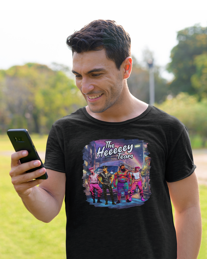 The Heeey Team T-Shirt – Nostalgia Meets LGBTQ+ Power! 💪🏳️‍🌈