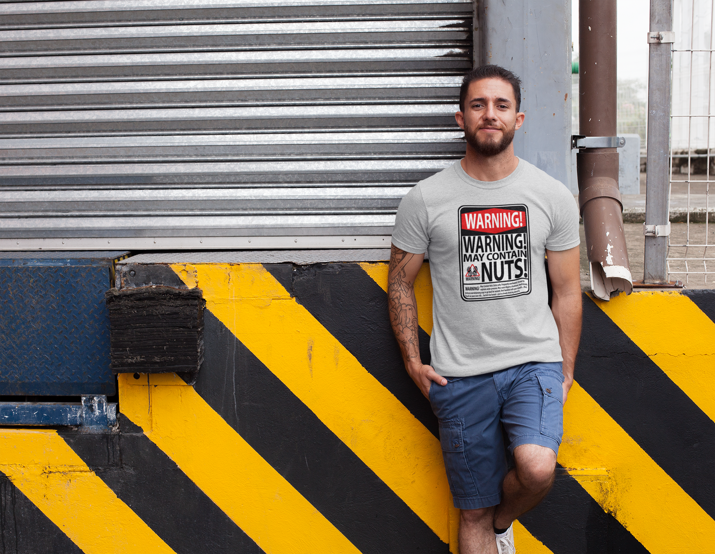 Warning: May Contain Nuts! T-Shirt – Bold, Salty & Totally Nuts 🌈🥜🔥