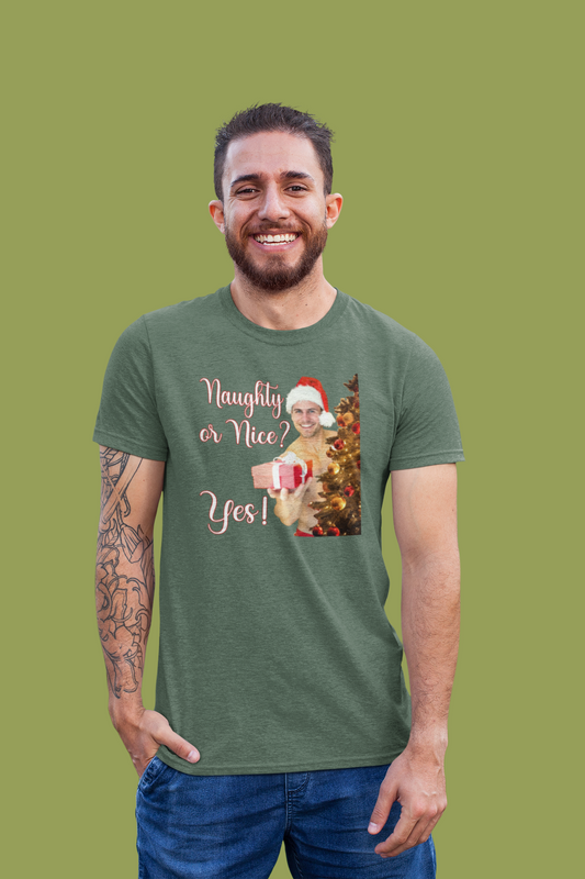 Naughty or Nice Tee, naughty nice christmas, naughty gift