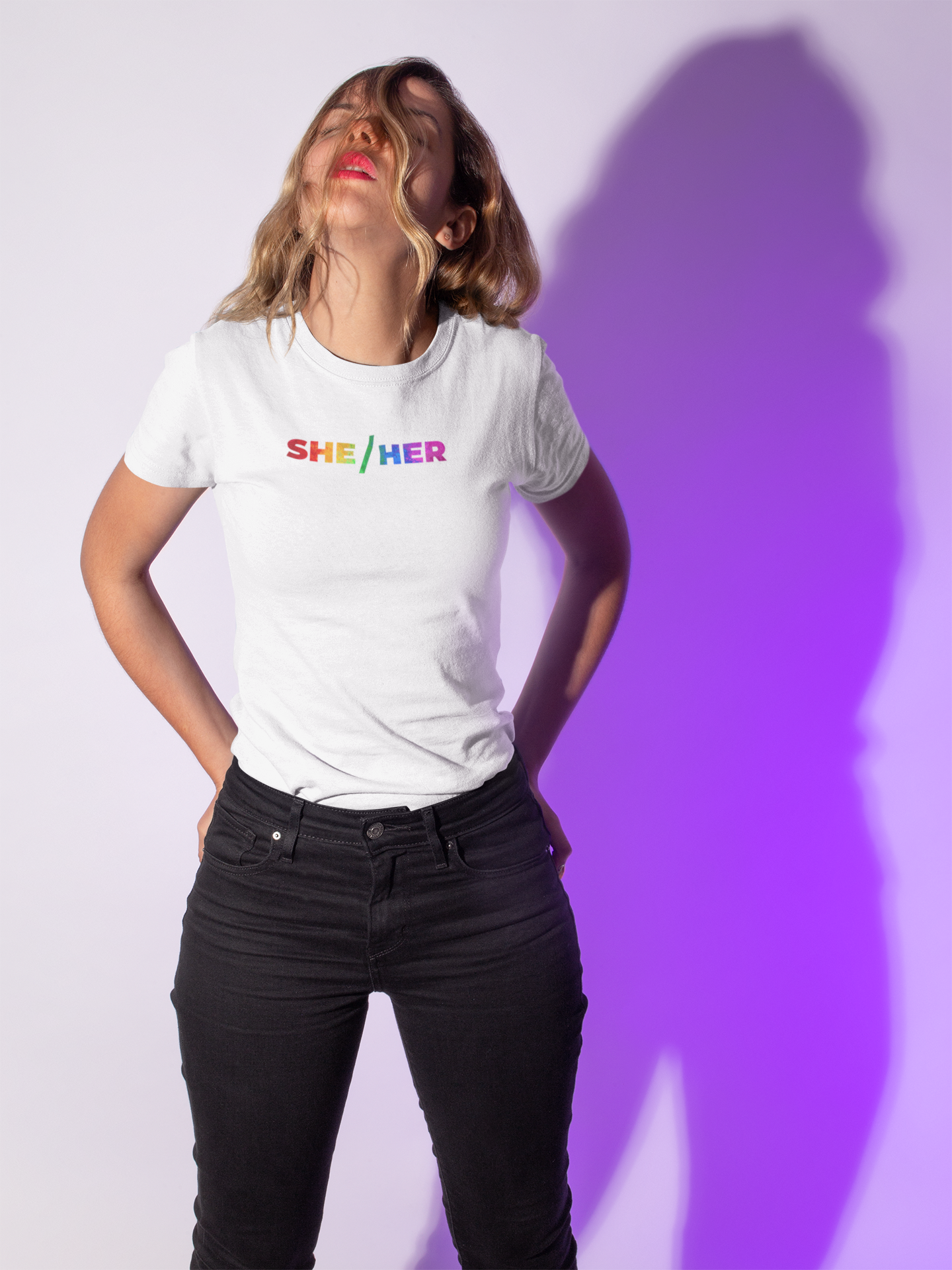 She/Her Pronoun T-Shirt – Wear Your Pride Boldly!