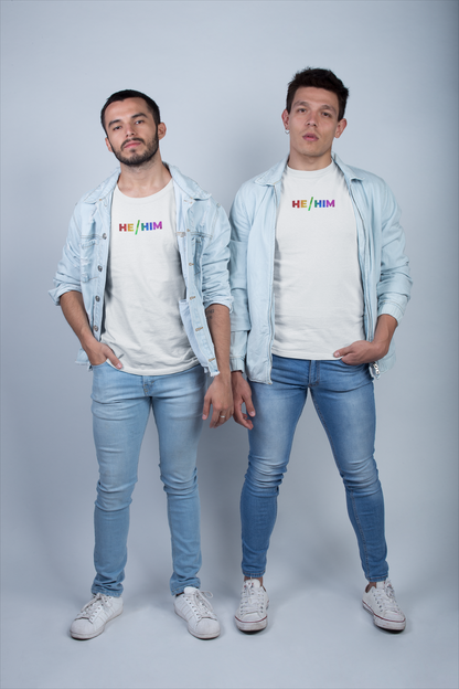 He/Him Pronoun T-Shirt – Bold, Proud & Affirming! 🌈💙