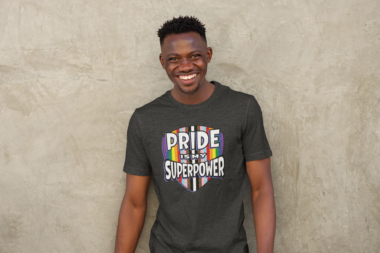 Pride is My Superpower Tee – Wear Your Strength, Lead with Love 🛡️🌈