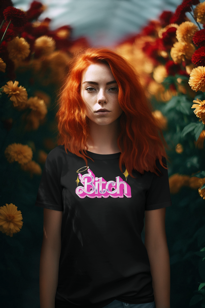 Bitch with a Twist – bitch Pink shirt, Barbie Style tshirt, Pink Devil tee