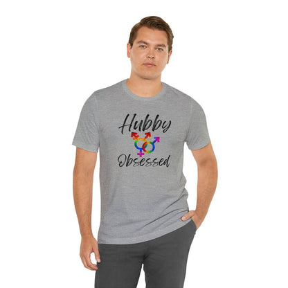 Non-binary Hubby Obsessed T-Shirt, Husband Shirt, Shirts for Pride, Queer, Pride, gay, Gay Pride, LGBTQ, Pride Month, nonbinary marriage