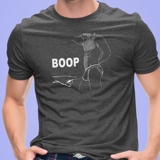 BOOP Jock Strap Tee - Bold LGBTQ Pride T-shirt for Playful Self-Expression - Pride Majic