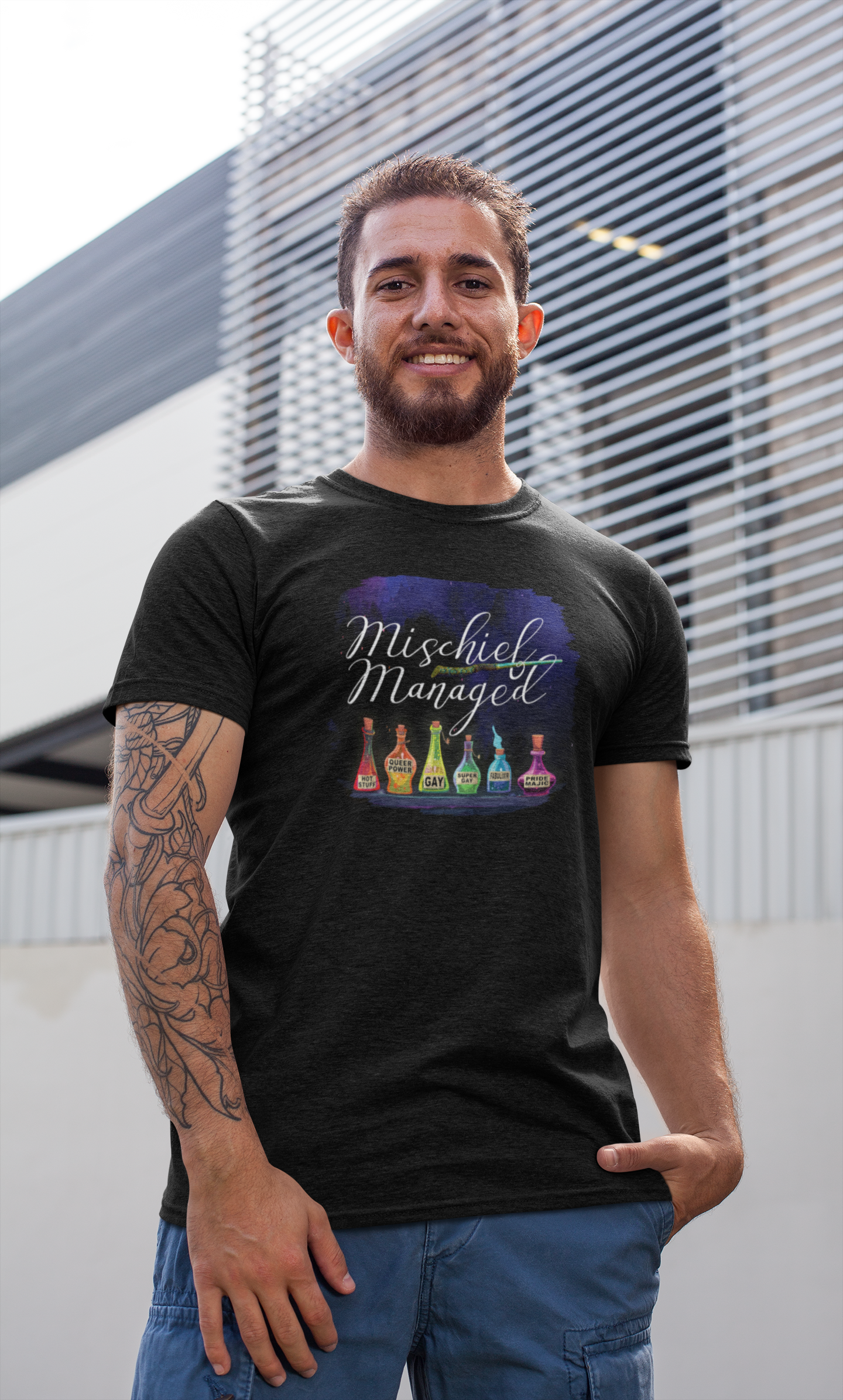 Mischief Managed Rainbow Pride Majic Potion Tee